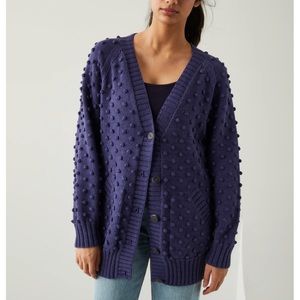Misha & Puff Adult Popcorn Long Cardigan, xs/s
